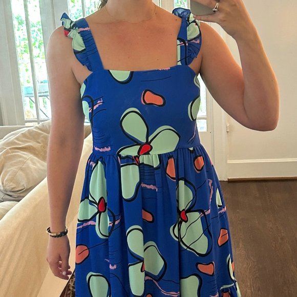 Crosby by Mollie Burch, Medium, Blue with Floral Print - Picture 3 of 5